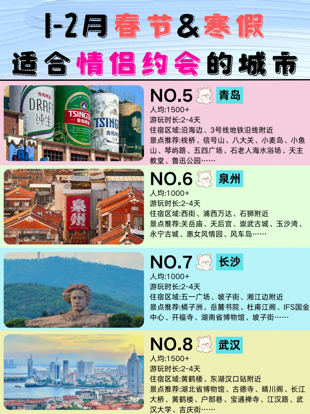 寒假✅适合情侣旅游的12个城市来啦💯