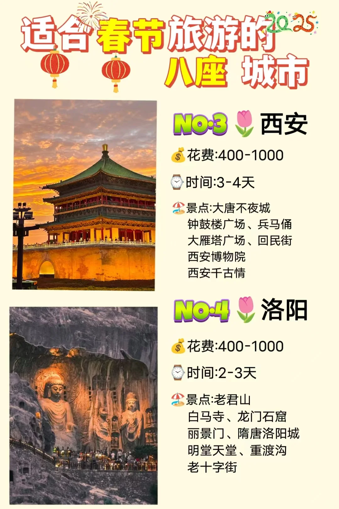 适合春节去的8⃣大城市，每一个都超美🔥