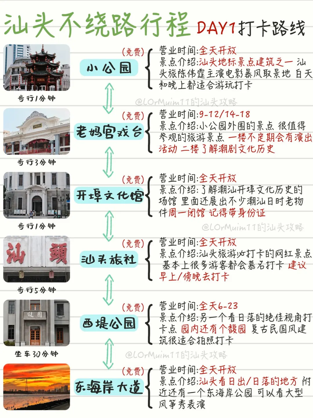 汕头旅游吃遍8条美食街打卡18个景点攻略‼️