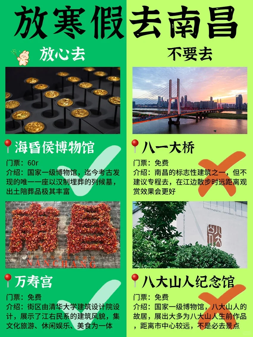 南昌值得去的景点推荐✅寒假游玩攻略