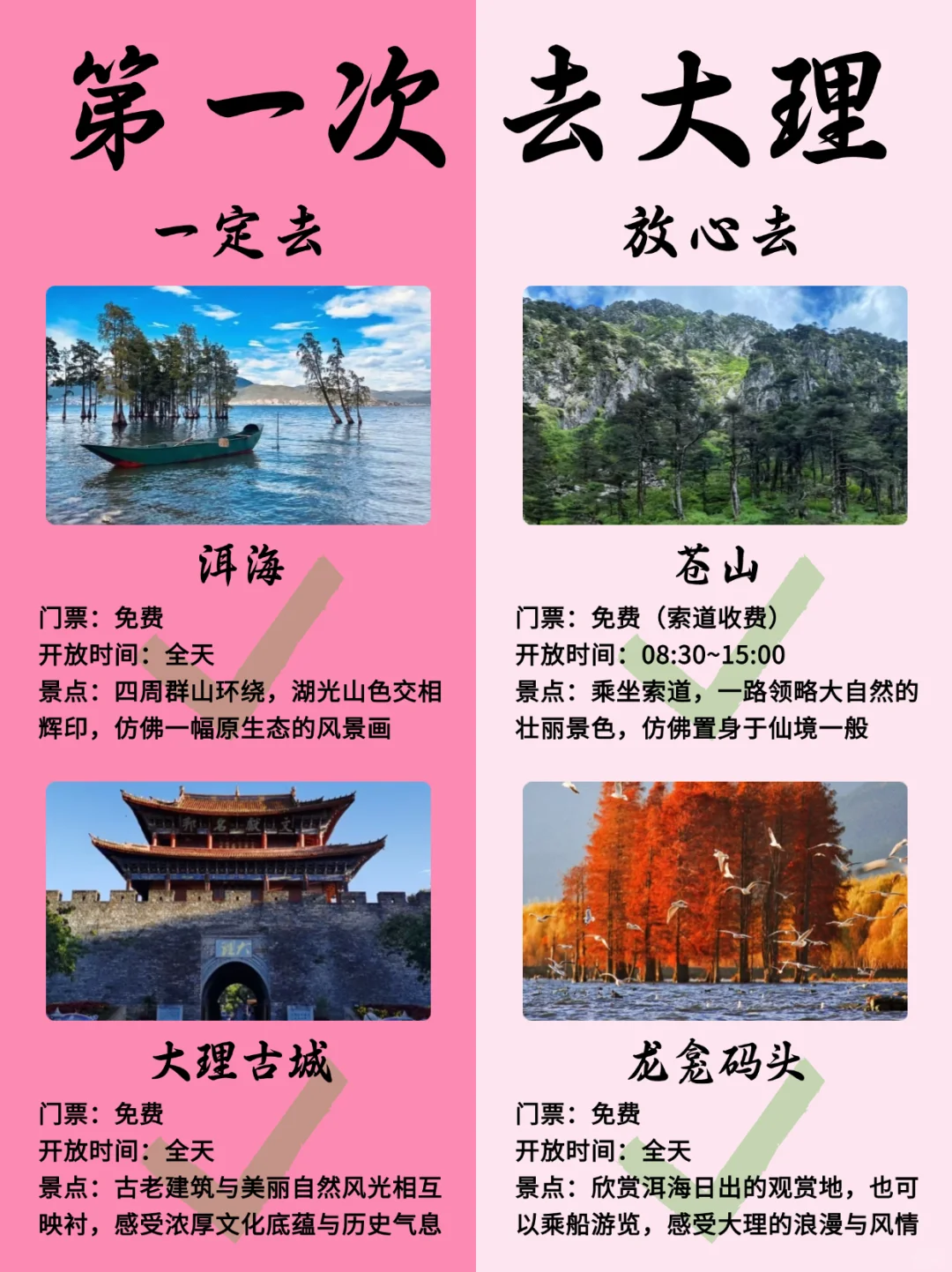 大理必去景点合集‼️新手必看👉
