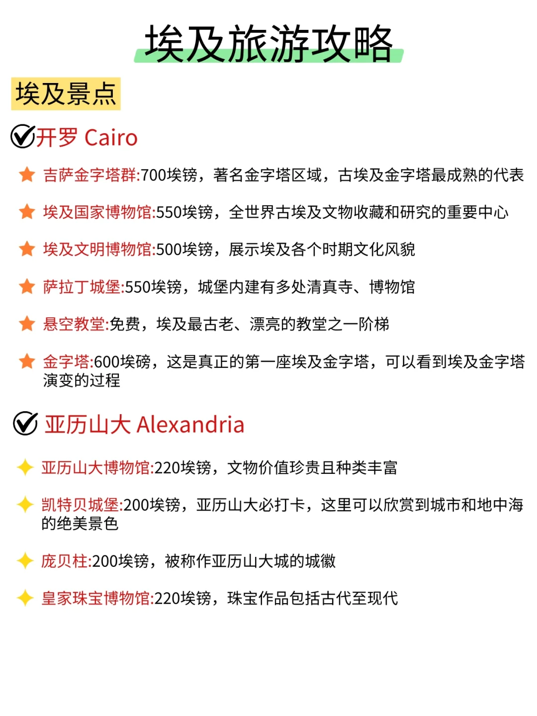 埃及攻略︱💰人均8K+无脑冲~