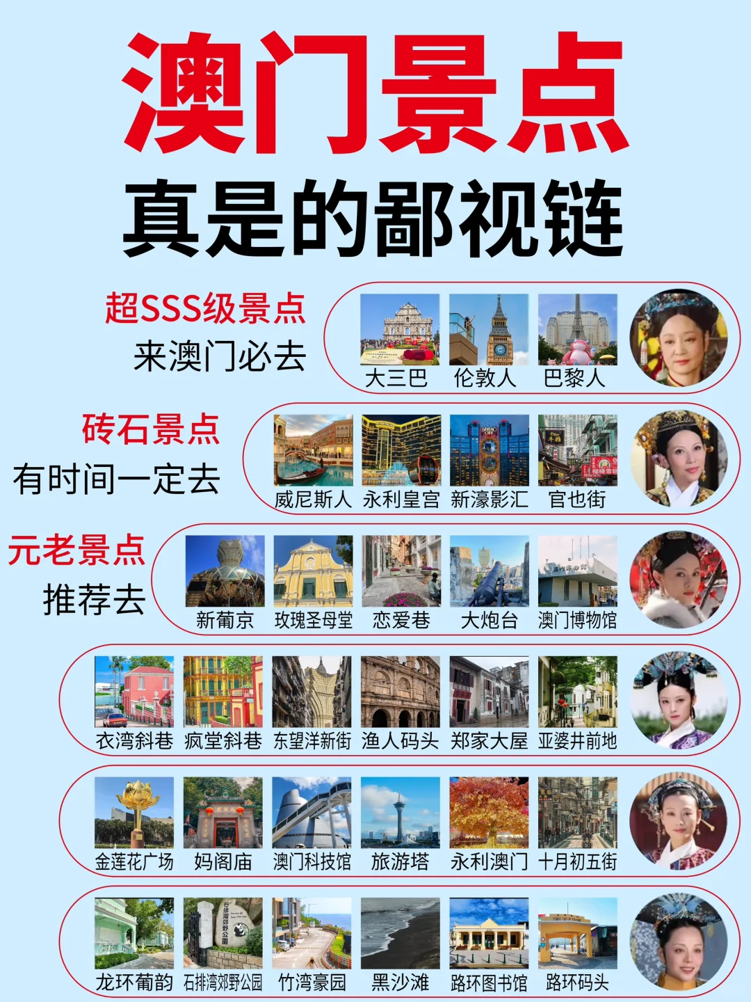 澳门景点真实鄙视链‼土著整理超实用游玩