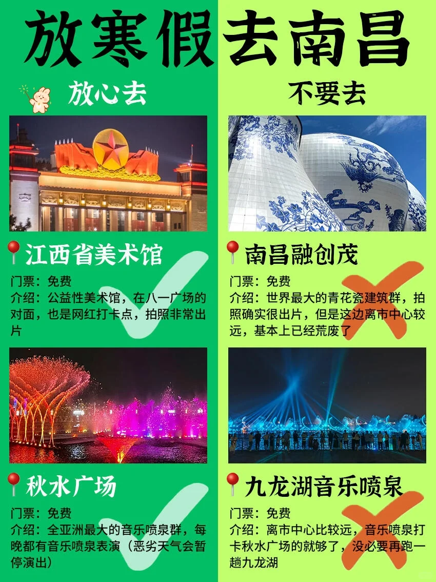南昌值得去的景点推荐✅寒假游玩攻略