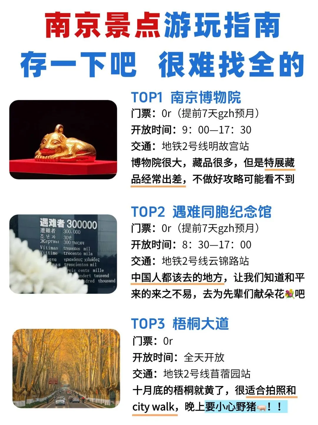本地人附南京各区域超全💯景点citywalk攻略
