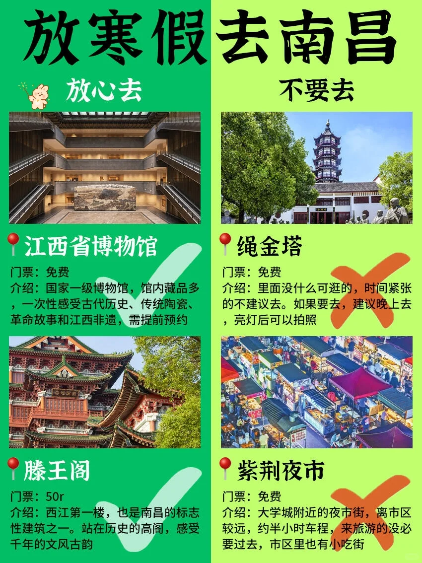 南昌值得去的景点推荐✅寒假游玩攻略