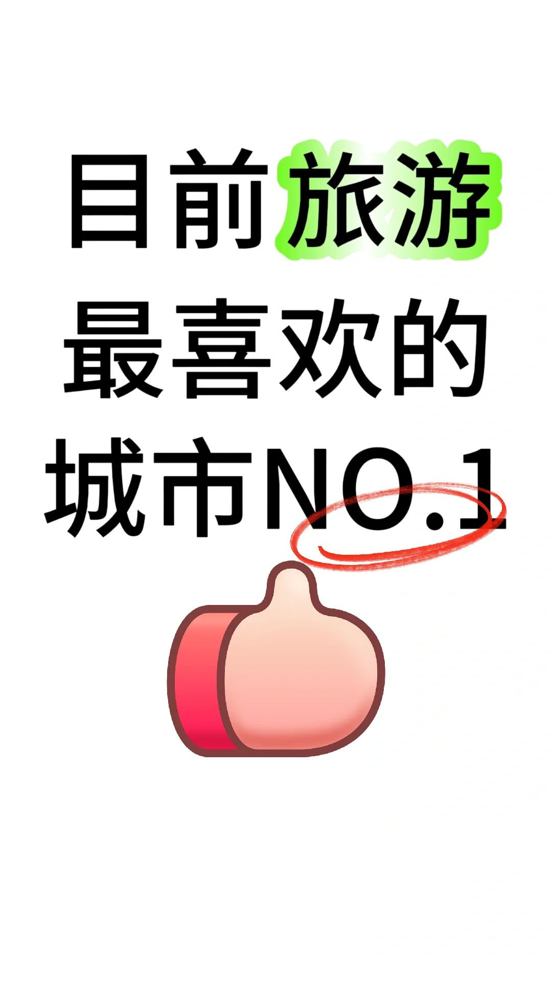 🏙️目前旅游最喜欢的城市No.1❗