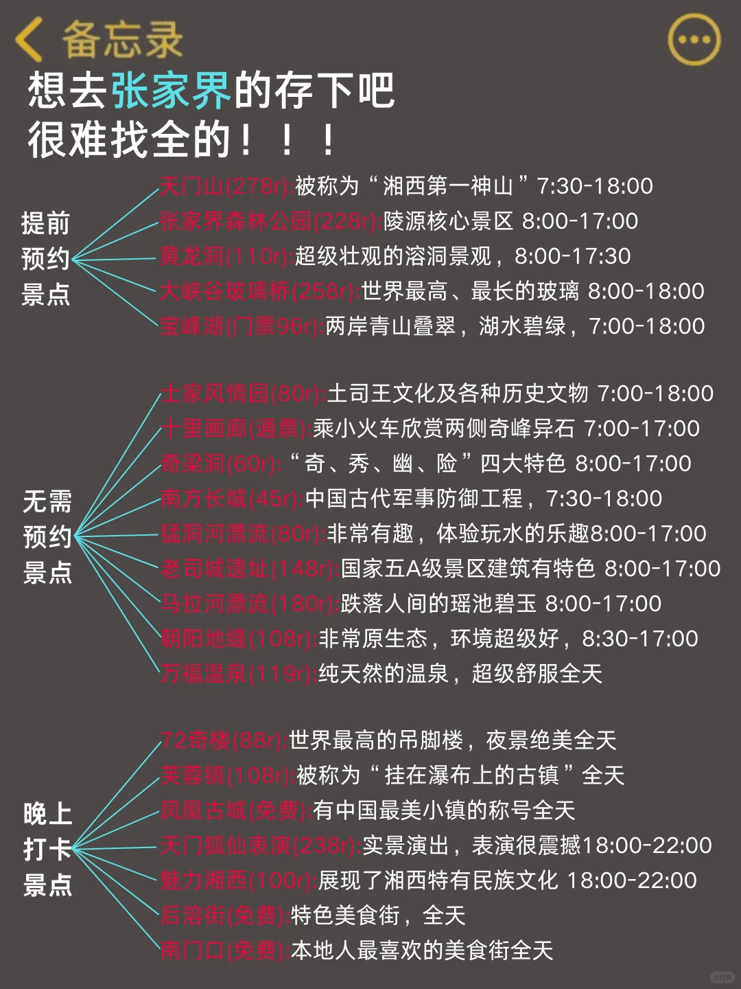 攻略已备好&确定了||春节带小孩就去张家界|