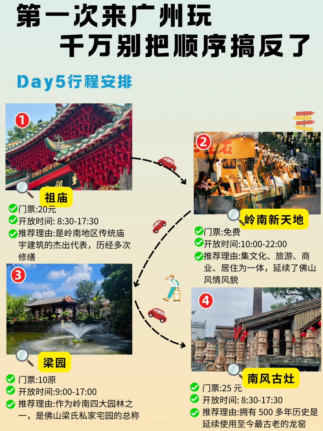 广州正确旅游顺序❗保姆行程攻略认真看完 送