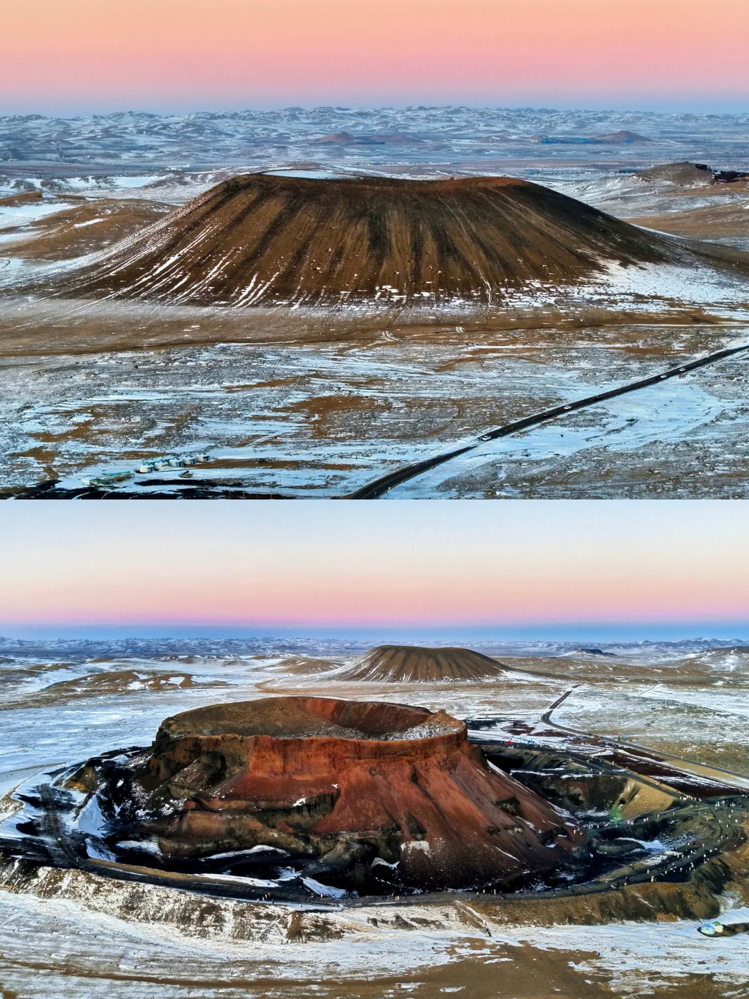 冬日必去的巨美乌兰察布火山🌋附攻略