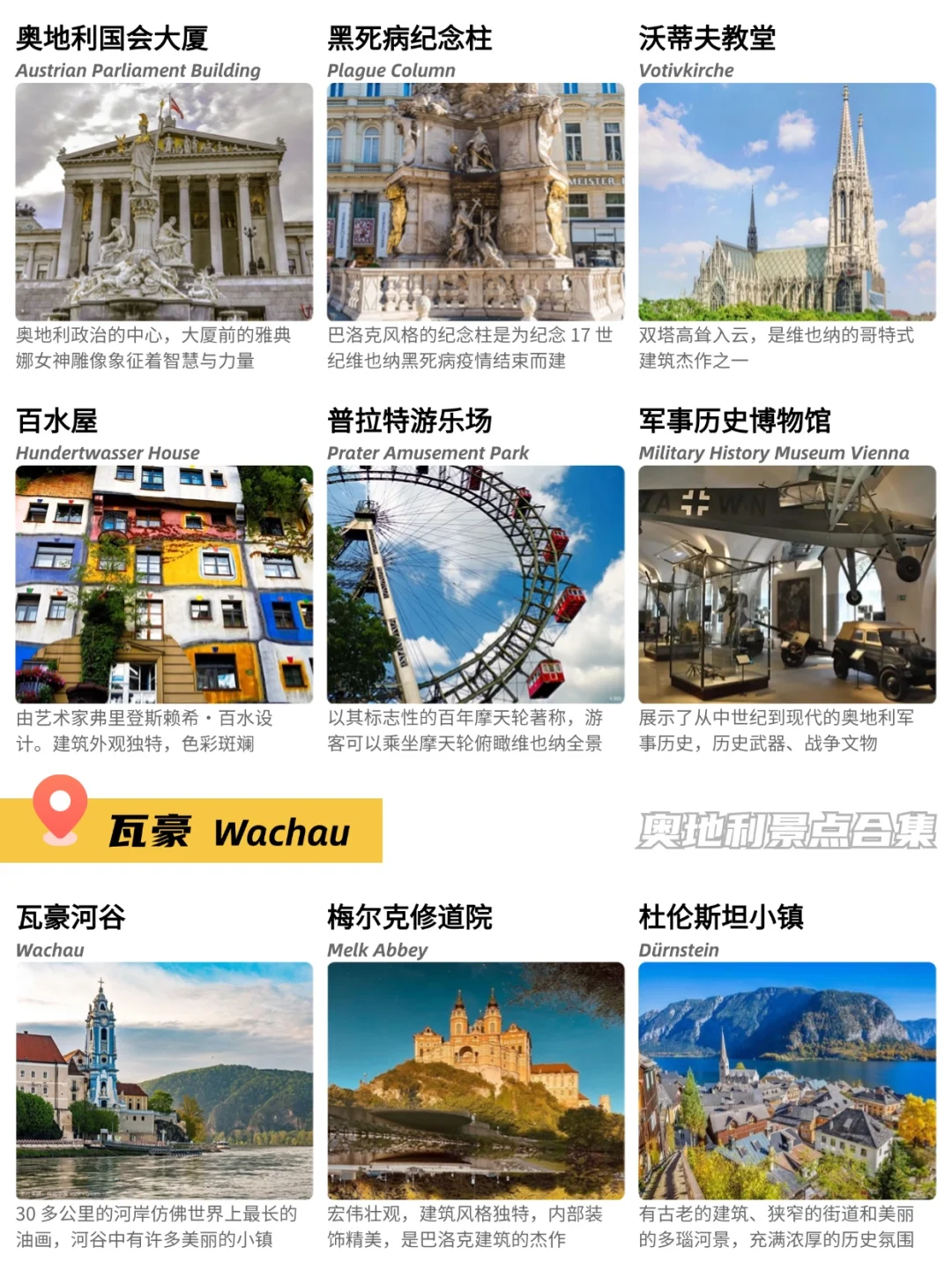 🇦🇹奥地利72个景点合集