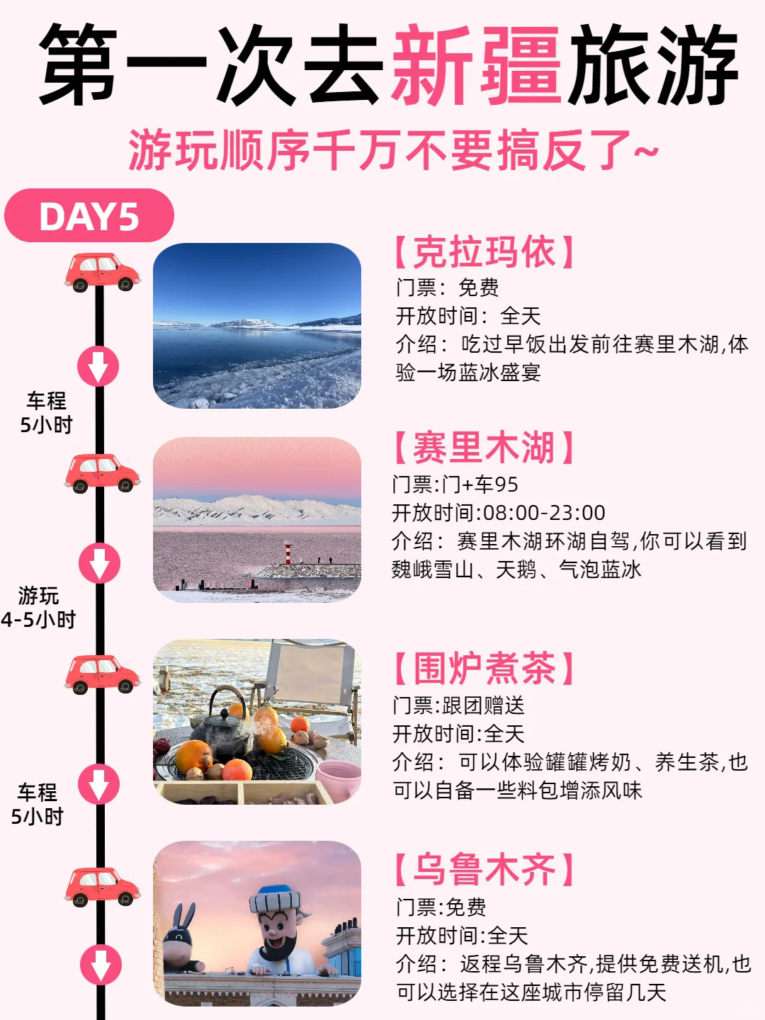 1-2月新疆旅游❄懒人版路线攻略分享