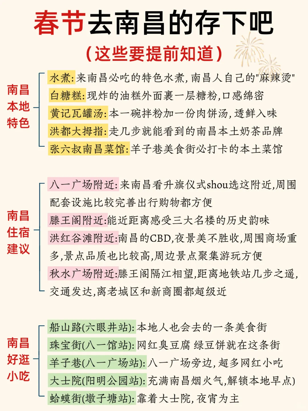 春节来南昌请听劝‼️这些一定要提前知道…