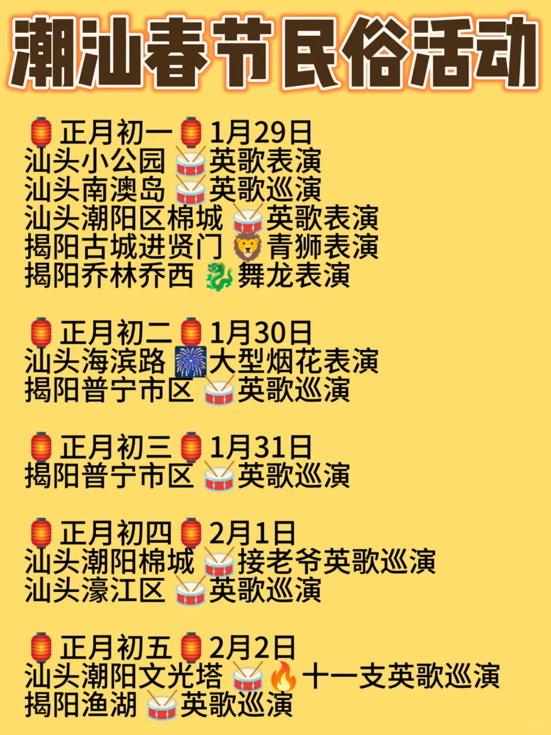 听劝😭1-2月来潮汕的姐妹👭赶紧码住