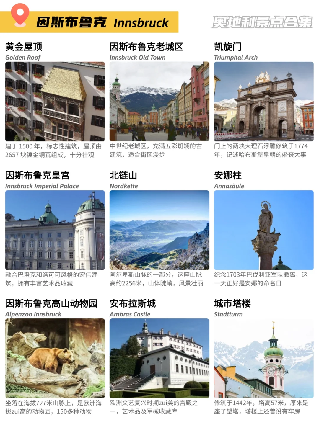 🇦🇹奥地利72个景点合集