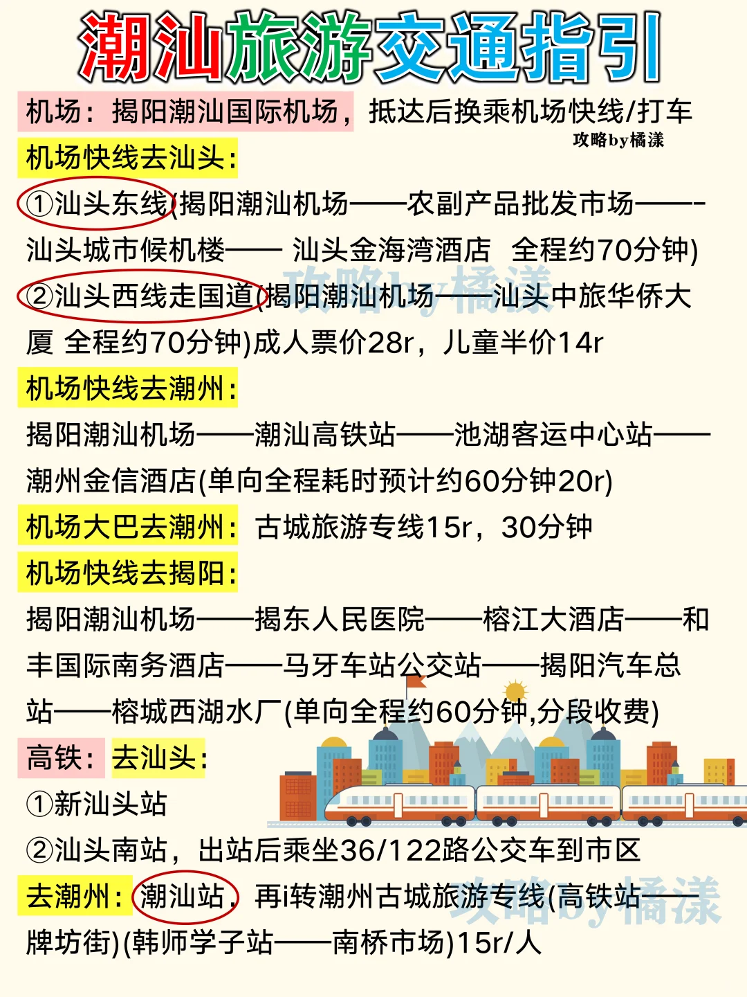 汕头潮州4天3夜旅游攻略🔥天气交通住宿避雷
