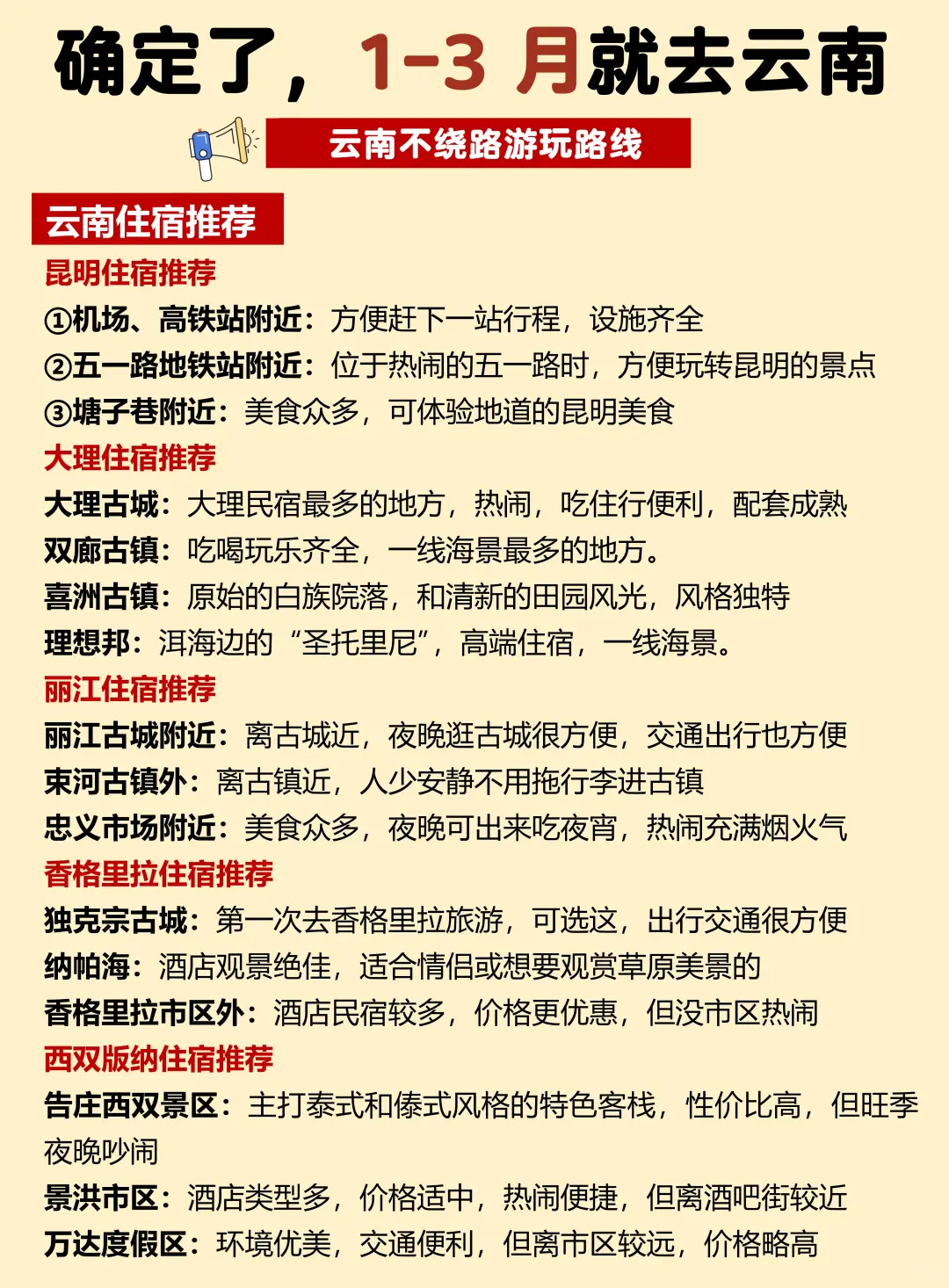 第一次来云南怎么玩⁉️附游玩攻略+地图