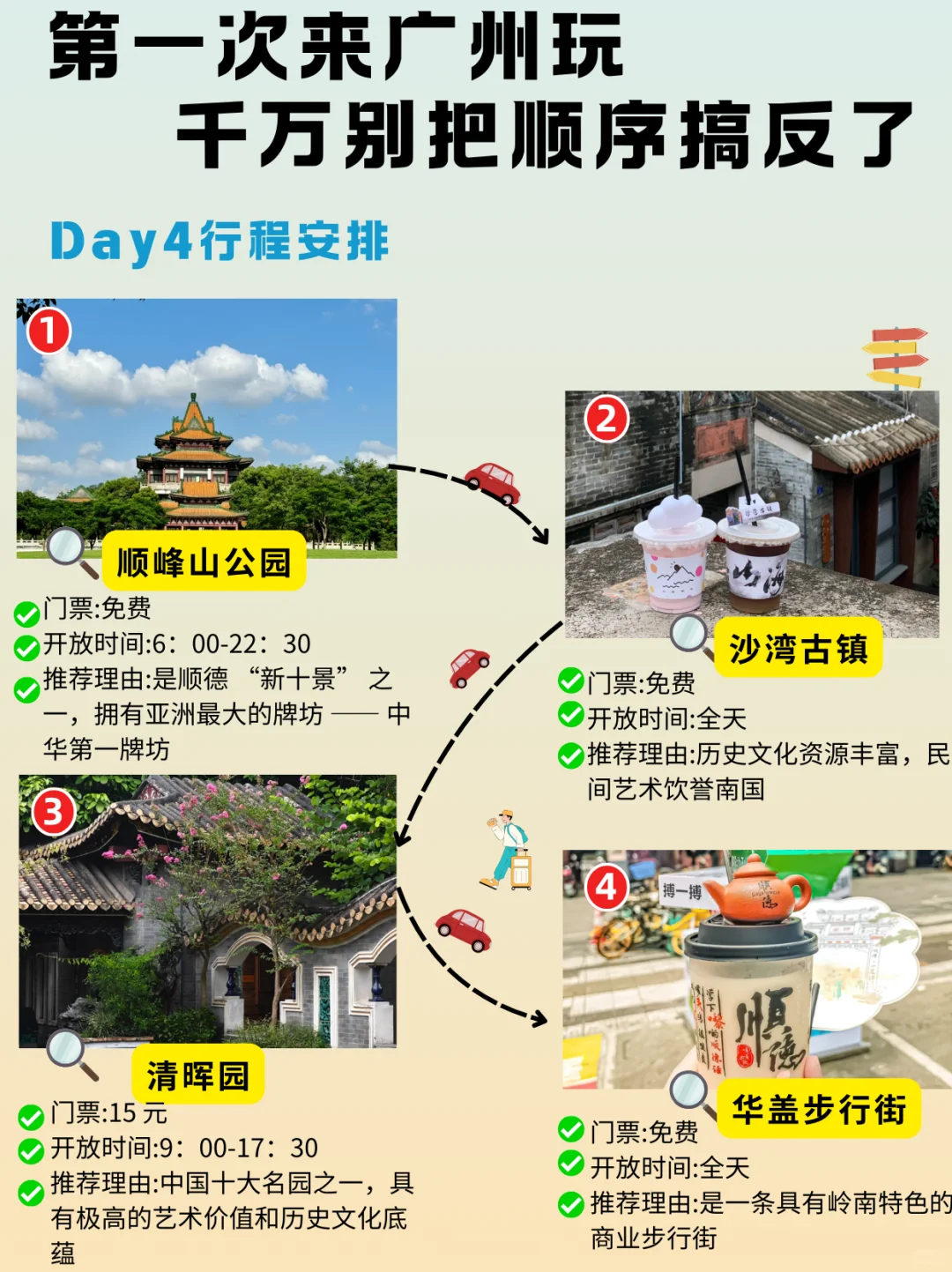 广州正确旅游顺序❗保姆行程攻略认真看完 送