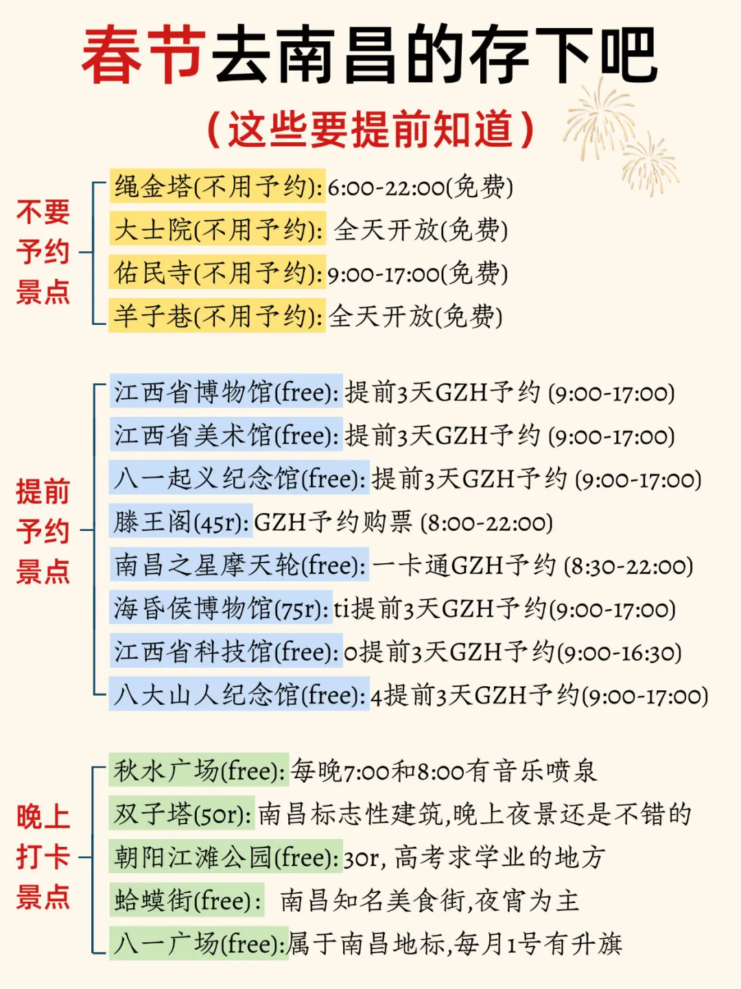 春节来南昌请听劝‼️这些一定要提前知道…