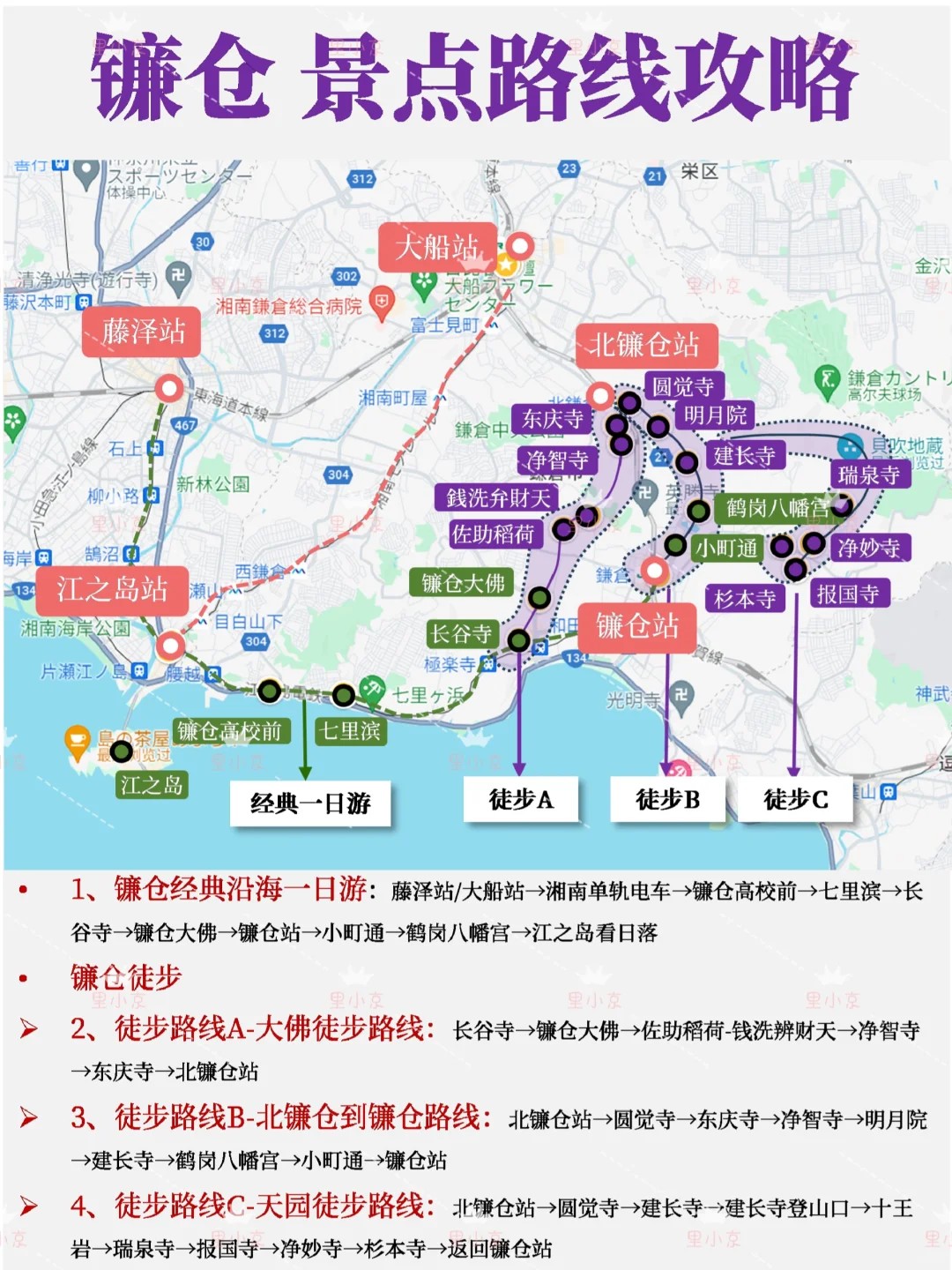 镰仓一日游｜景点➕路线⛩️来一场治愈之旅