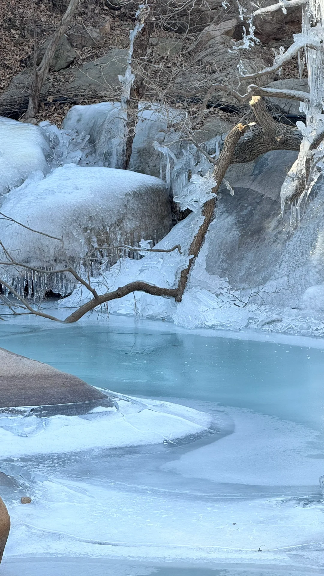 青岛｜崂山北九水之冬赏冰瀑布