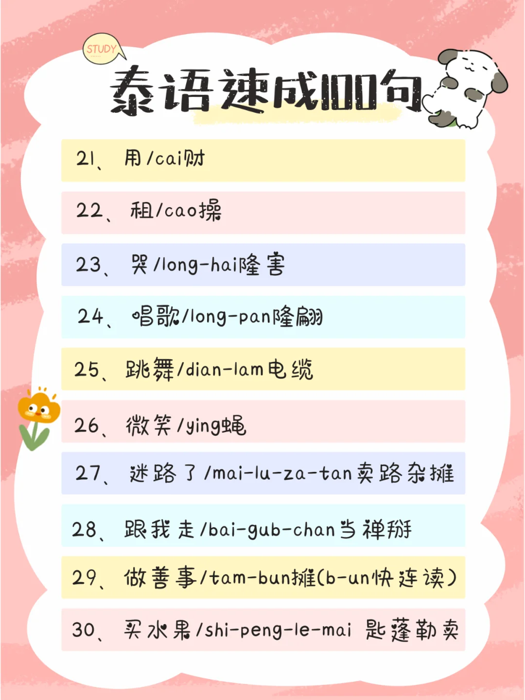 泰语速成100句！泰国旅游必备攻略