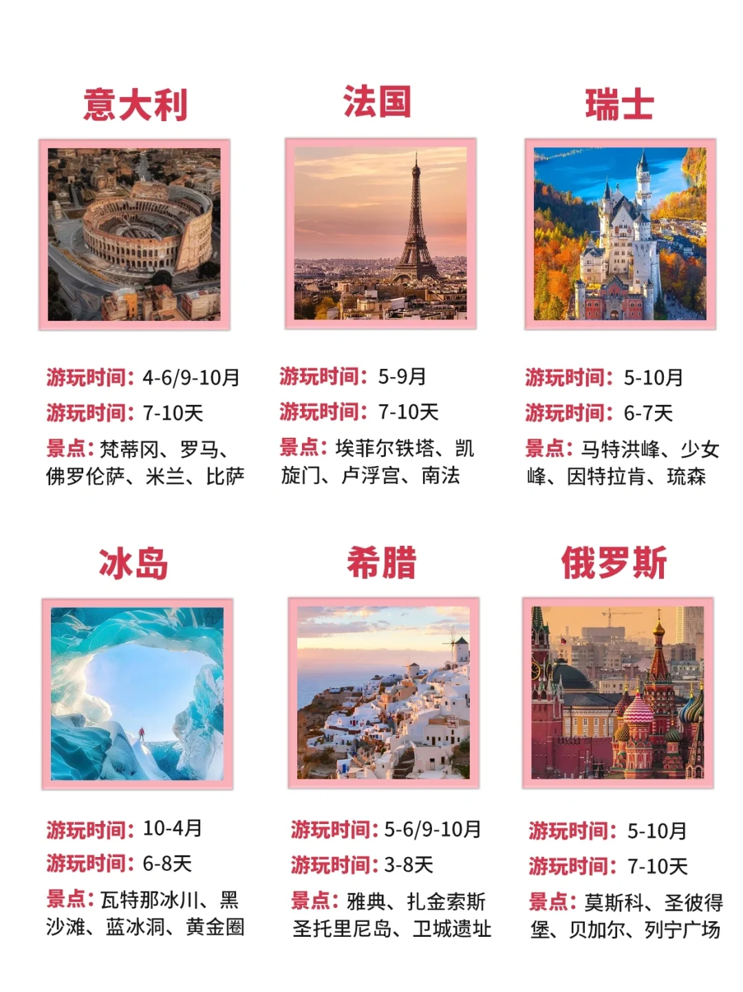 人生旅行｜35岁前一定要去旅行的18个国家❗️