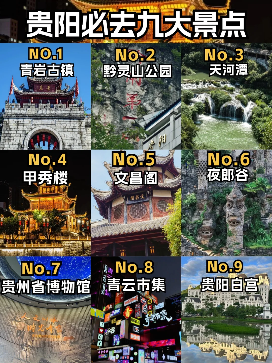 贵阳必去的九大景点📍：多彩贵州