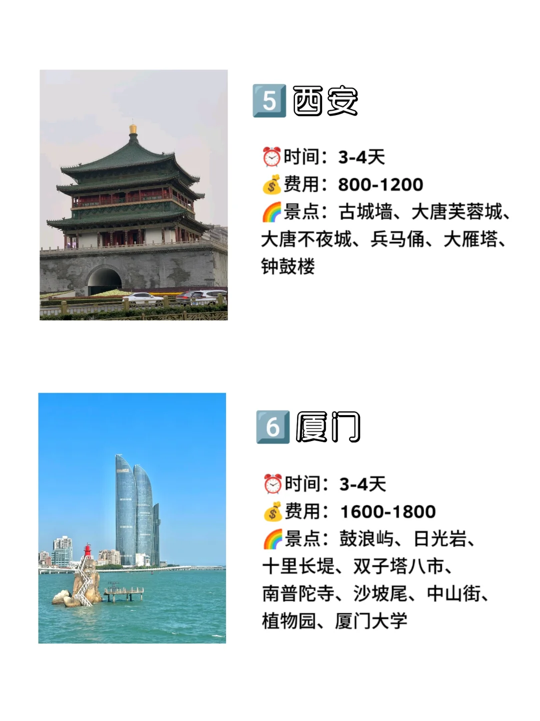 适合穷游的🔟个城市，快快码住✍️