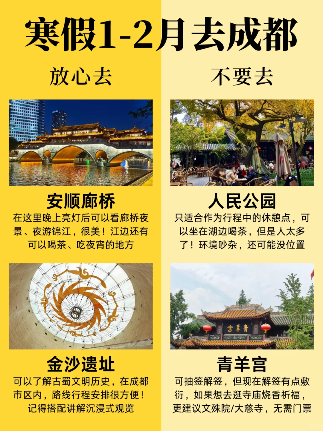 写给寒假1-2月来成都的姐妹⭕超全景点攻略