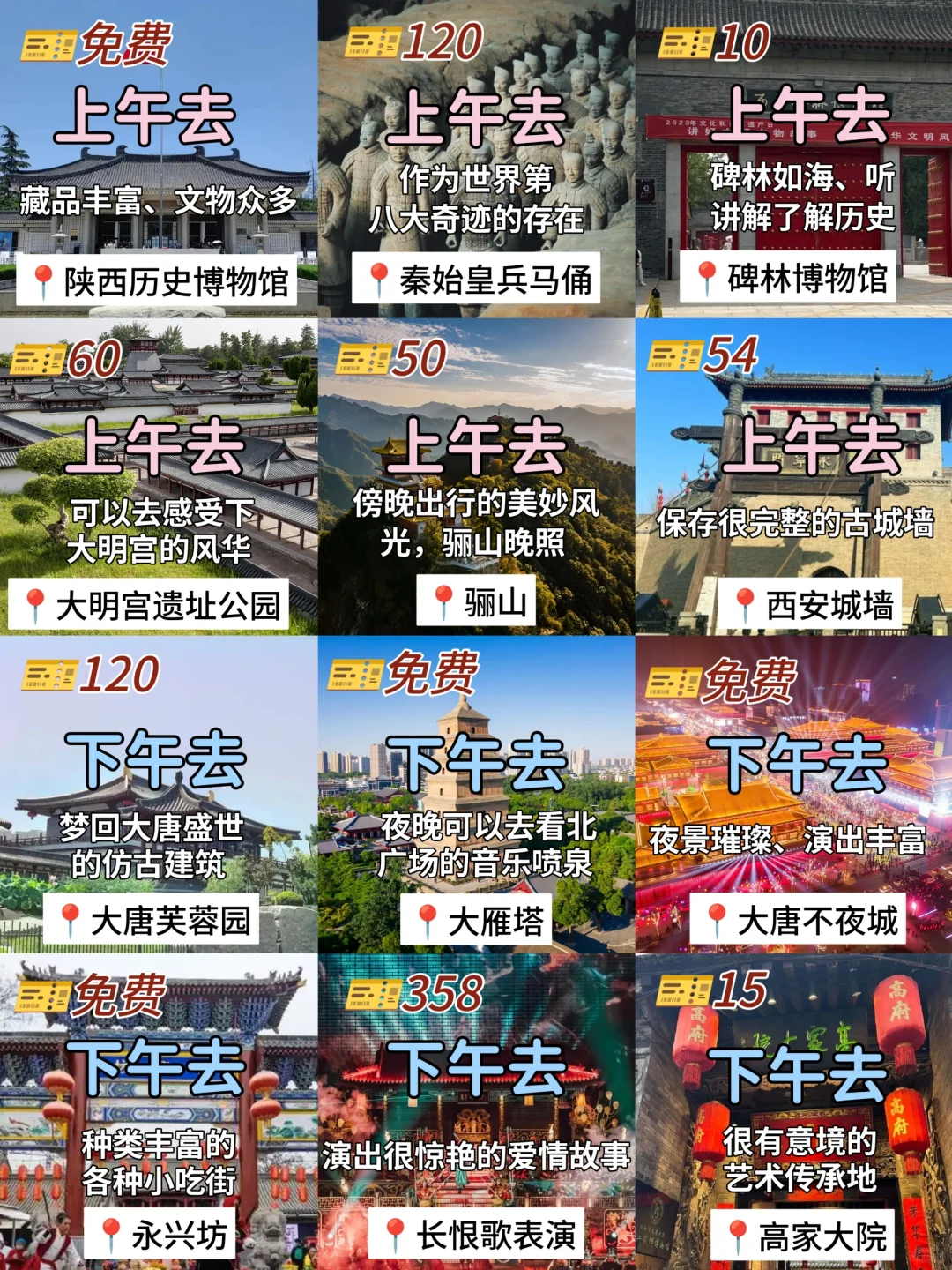 1月冬季来西安｜一分钟明白景点怎么玩💯