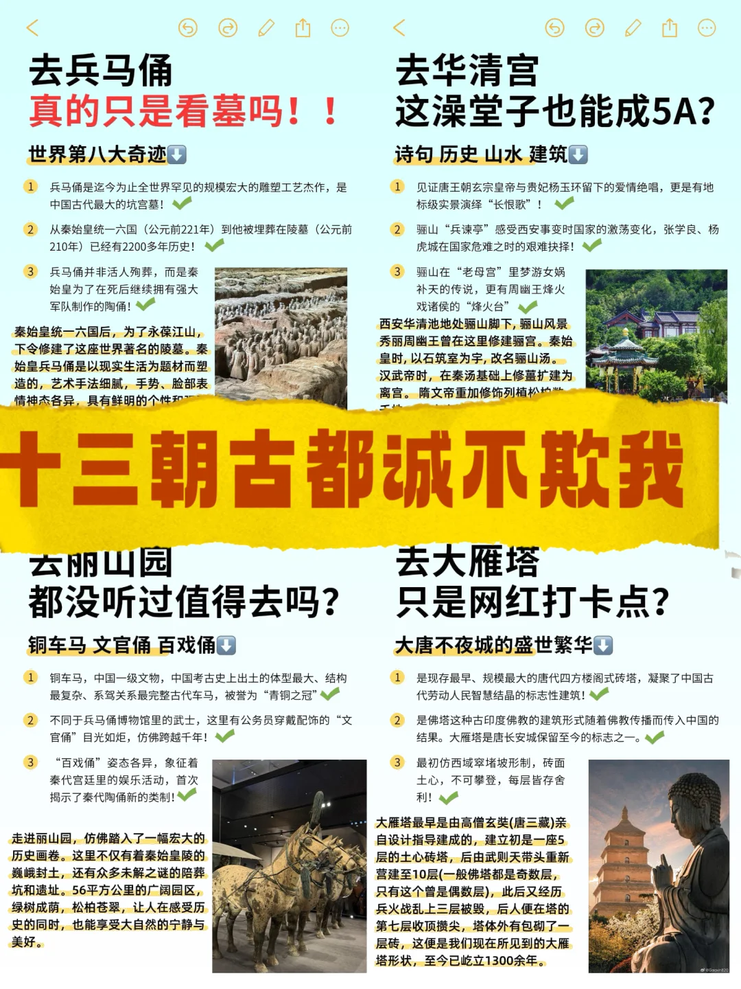 男友熬俩通宵❗️吐血整理西安旅游攻略行程…