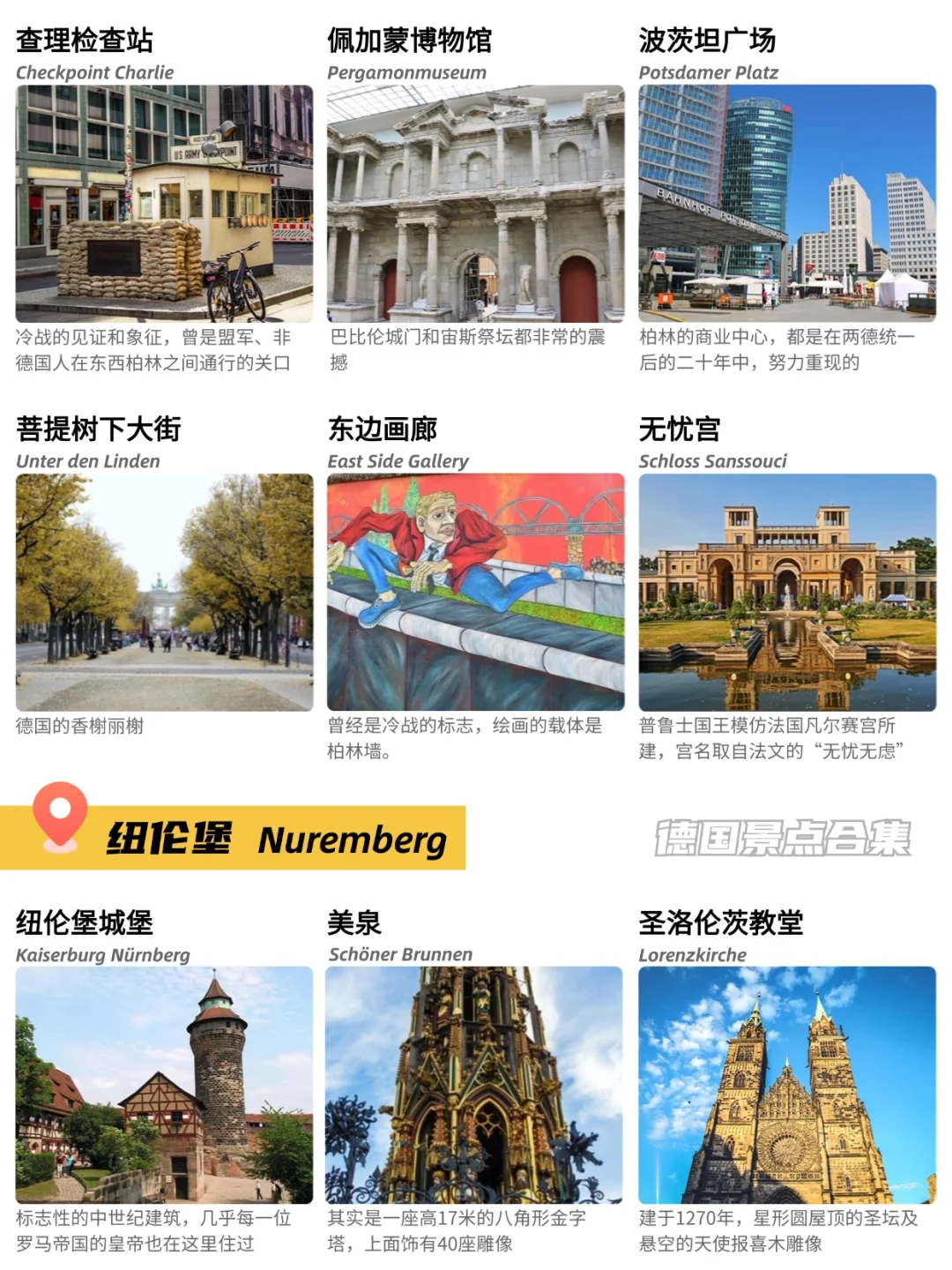 🇩🇪德国147个景点合集（上）❤️❤️