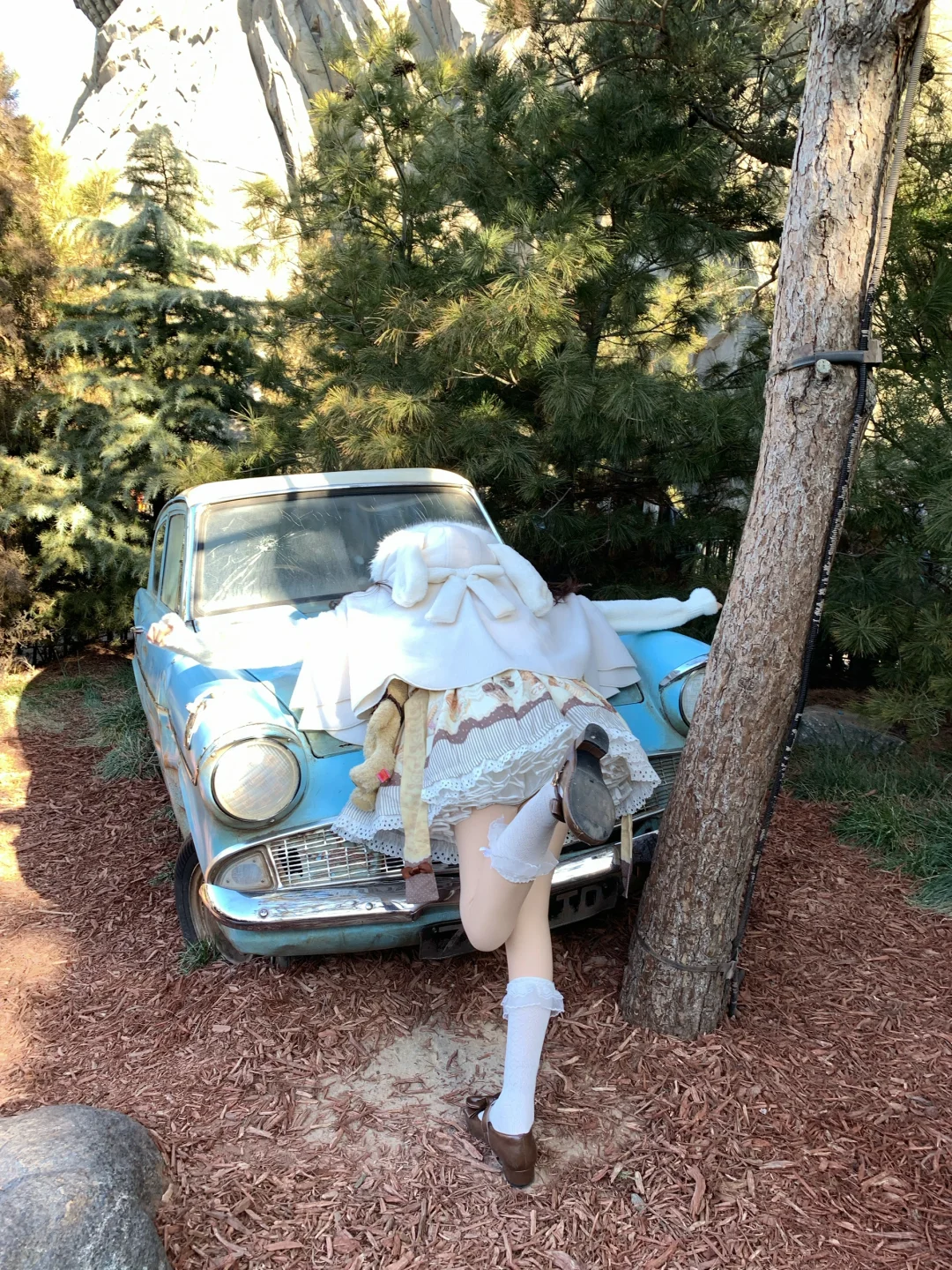 穿lolita来环球影城玩啦!!!