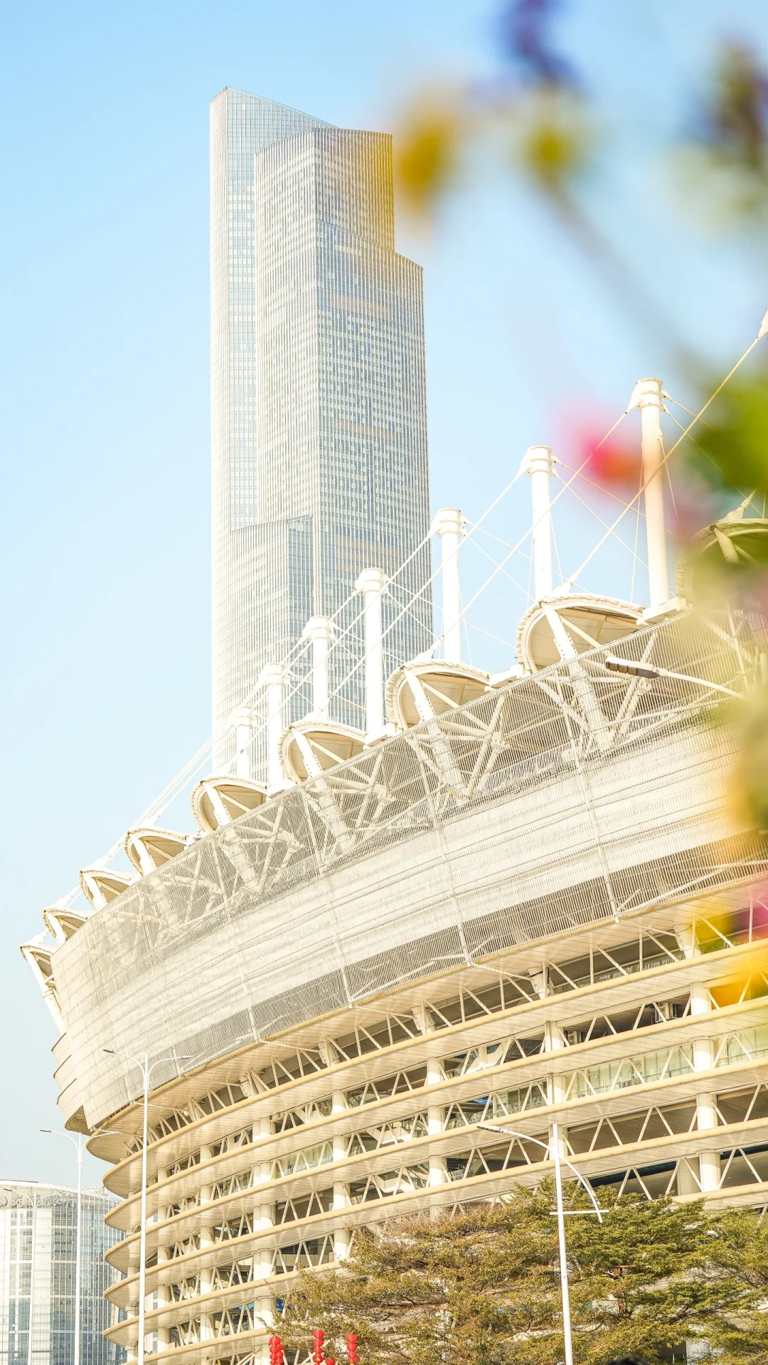 冬日暖阳下漫步珠江边