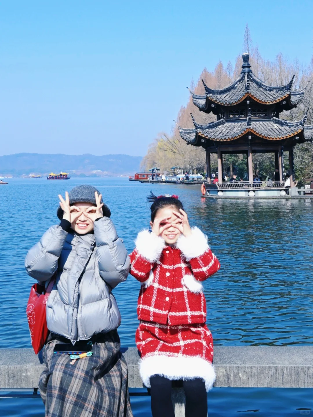 杭州遛娃|今天的西湖太美了,看一眼就……