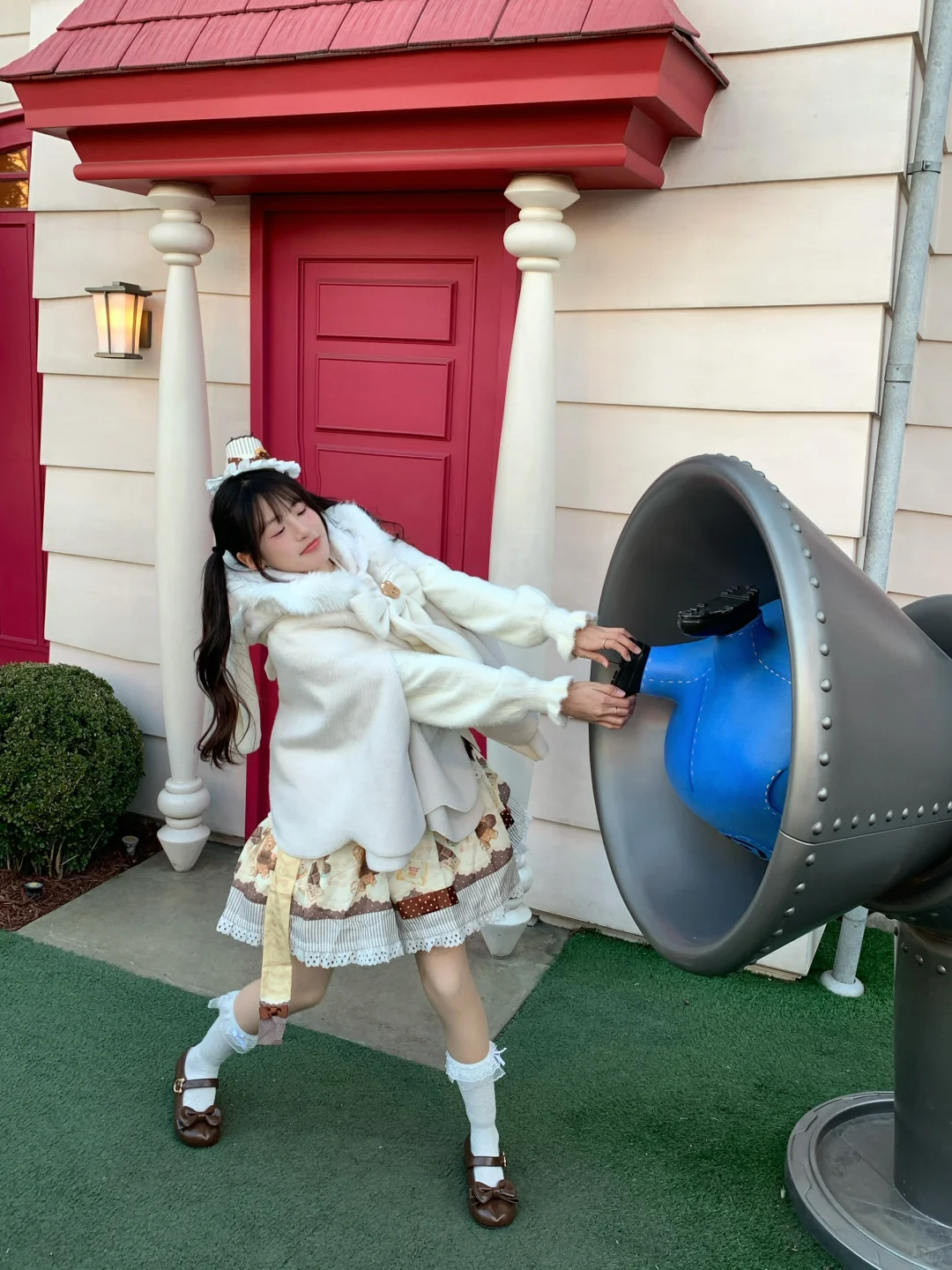 穿lolita来环球影城玩啦!!!