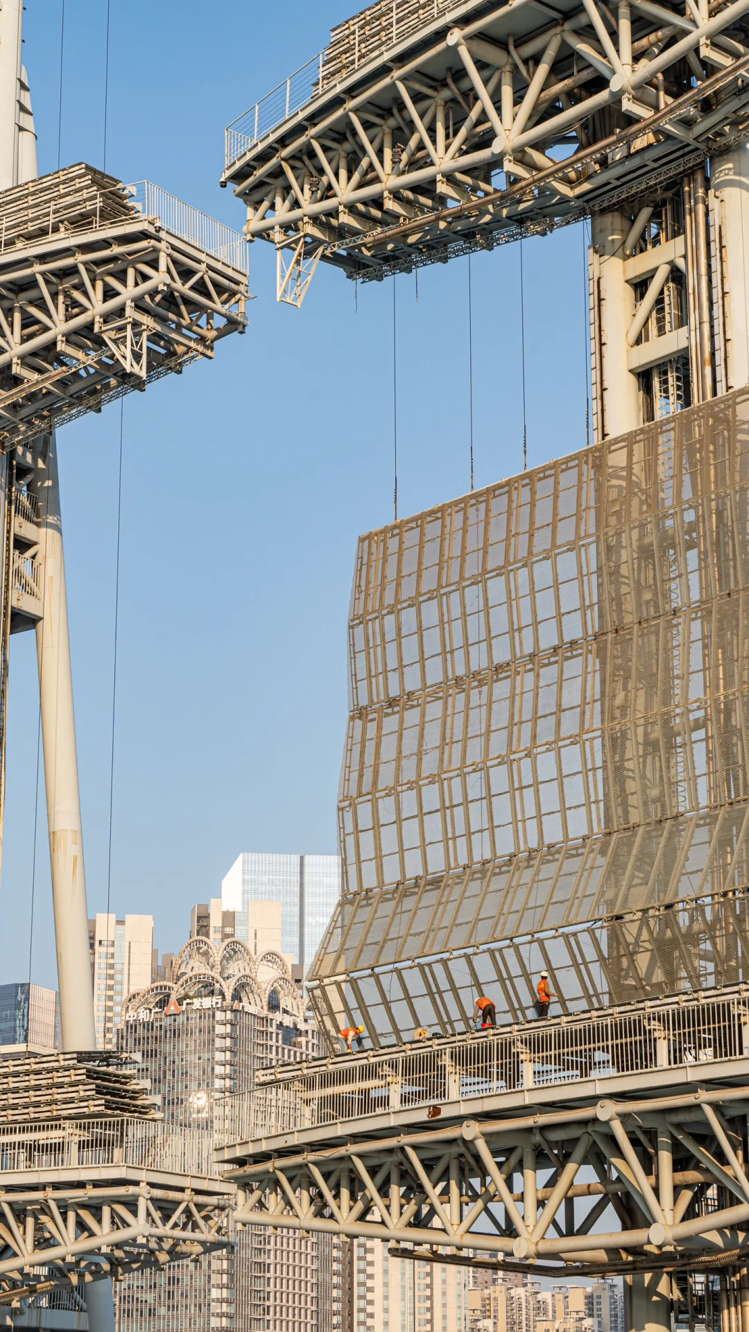 冬日暖阳下漫步珠江边