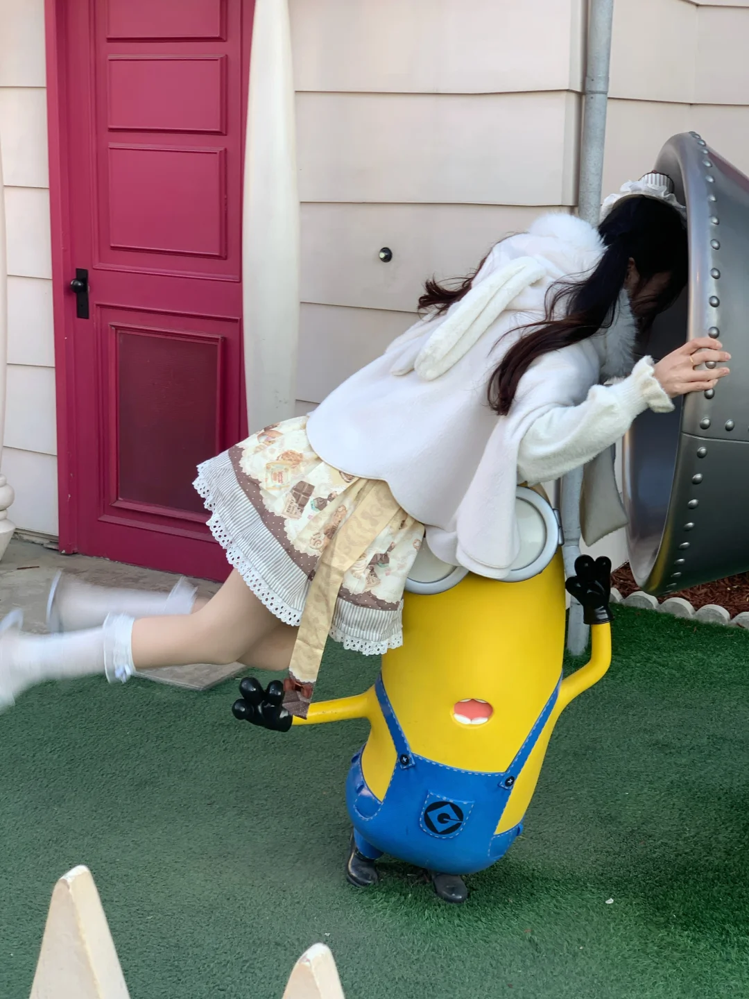 穿lolita来环球影城玩啦!!!