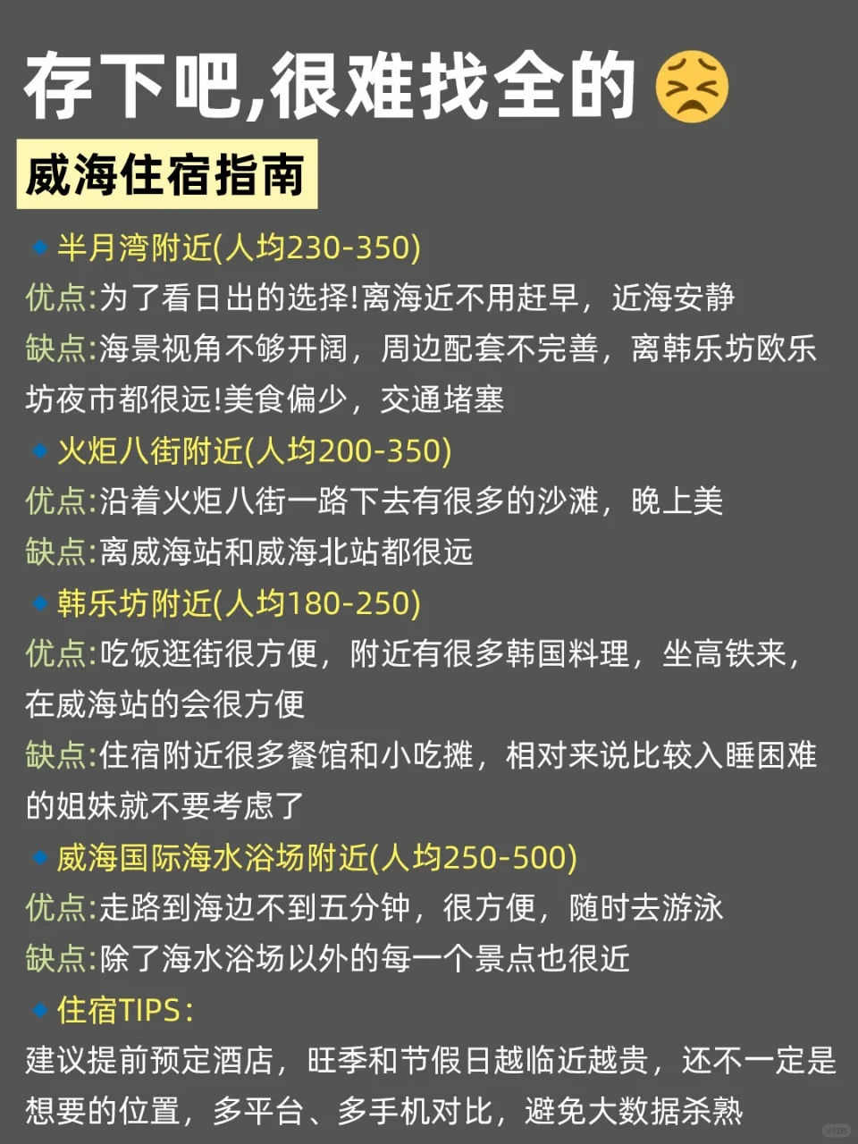 写给1-2月去威海的姐妹们，快进来听劝🥹