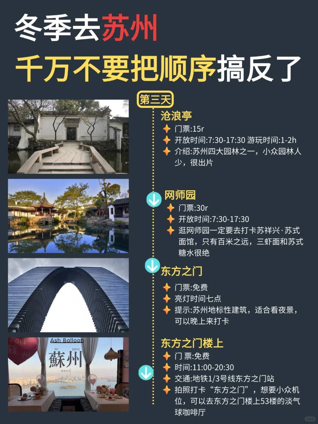 苏州省时省力旅行安排攻略‼自用路线总结！