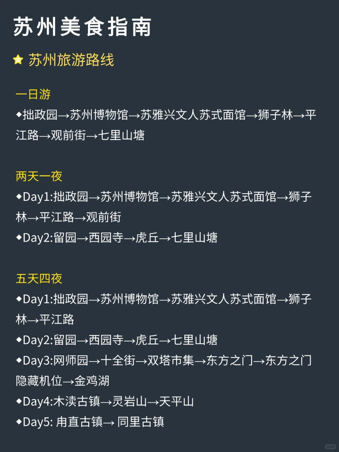 苏州省时省力旅行安排攻略‼自用路线总结！