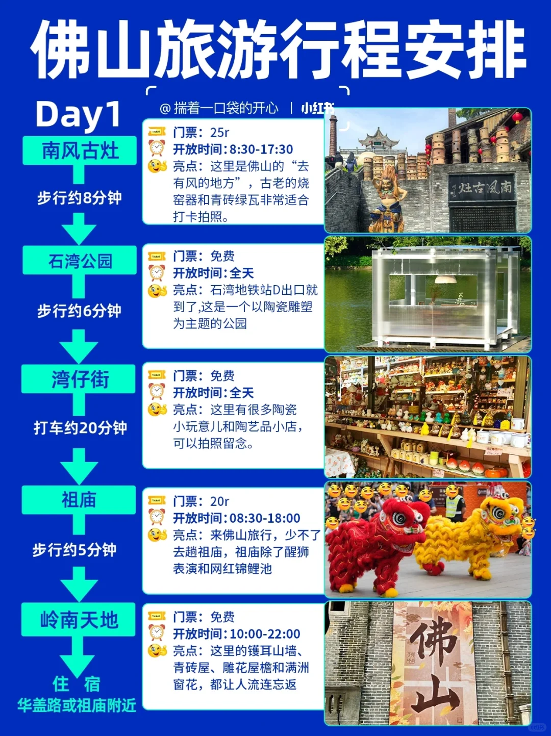 佛山旅游攻略3天2夜行程路线建议⁉️广东