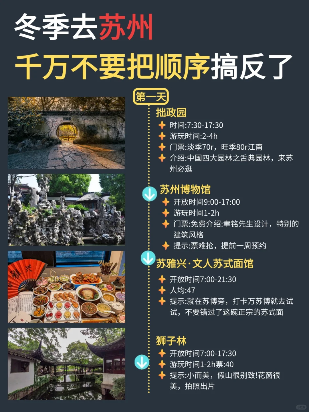 苏州省时省力旅行安排攻略‼自用路线总结！