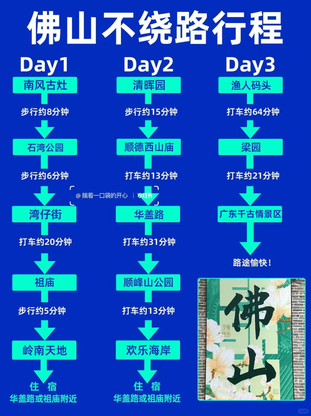 佛山旅游攻略3天2夜行程路线建议⁉️广东