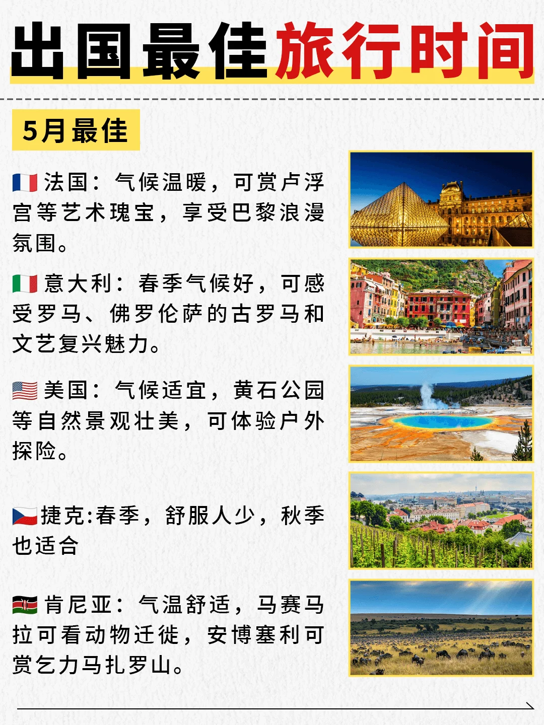 抄作业‼️1-12 月出国游玩国家推荐✅