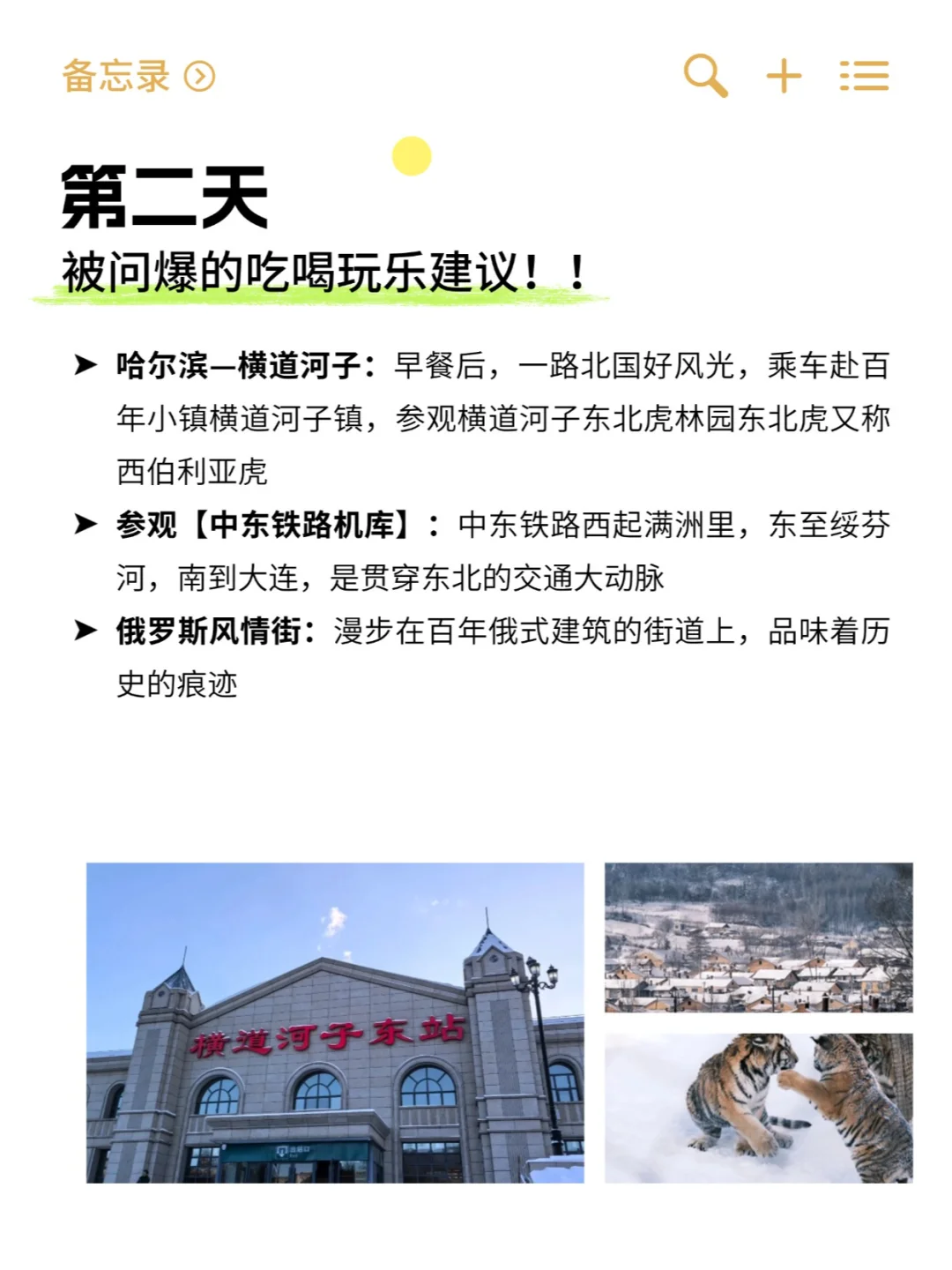 理工男友整理的哈尔滨旅游攻略|太绝了❗❗