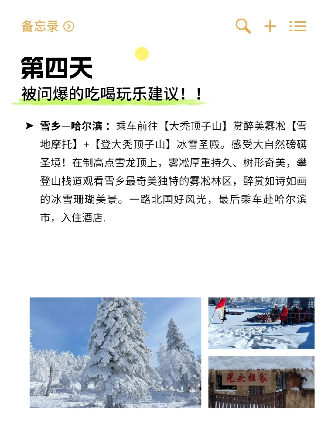 理工男友整理的哈尔滨旅游攻略|太绝了❗❗