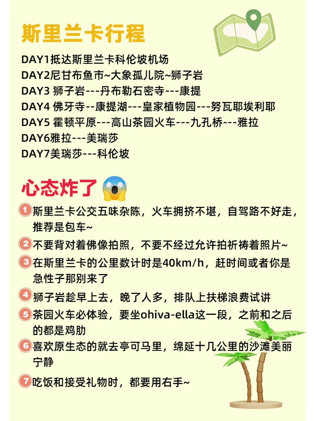 一眼看懂！斯里兰卡秒懂地图🗺❤