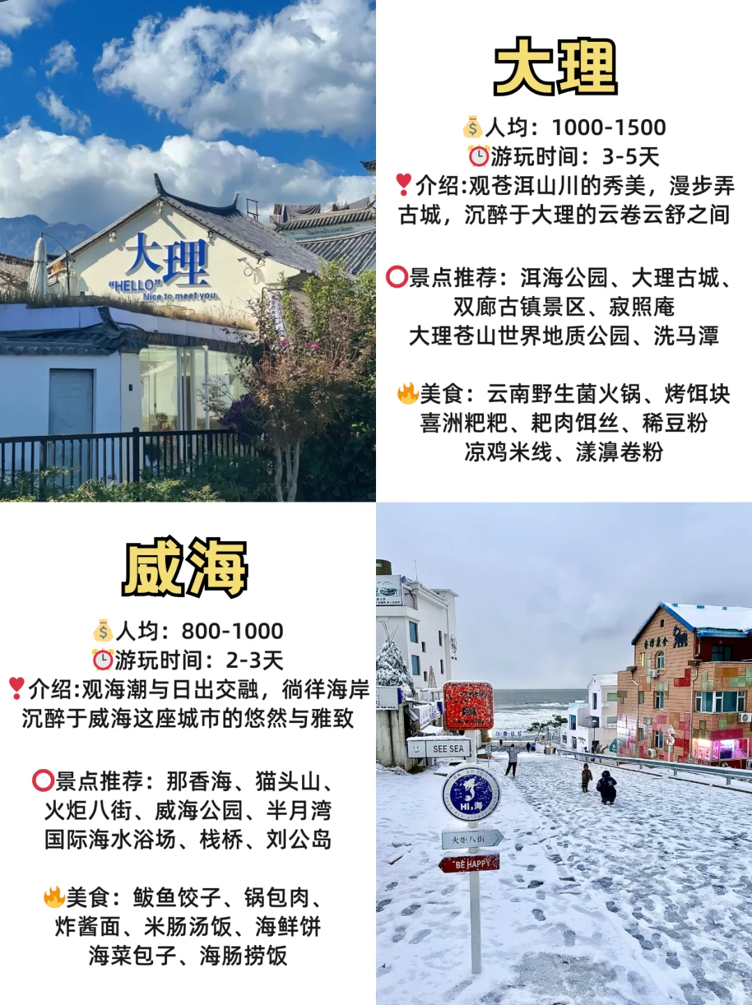 春节旅游shou选‼️推荐超好玩的12城市